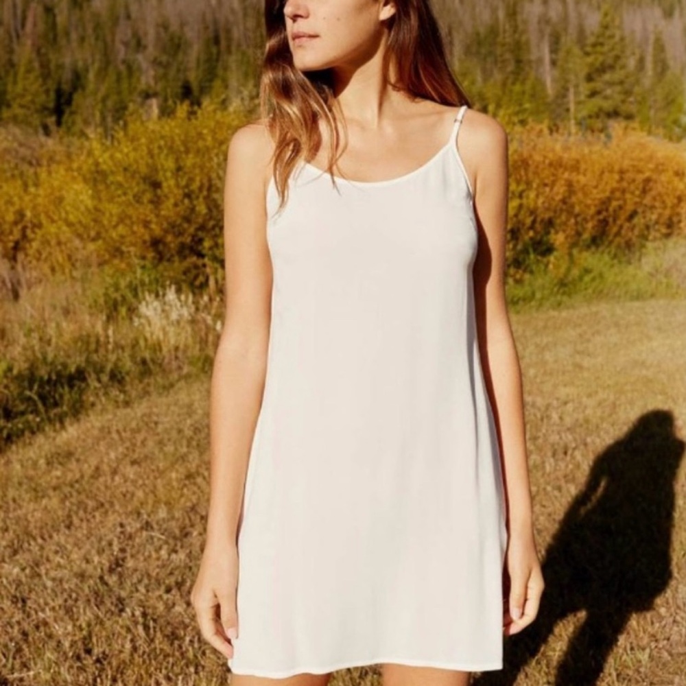 Christy Dawn The Flora Slip (Short) in Alabaster